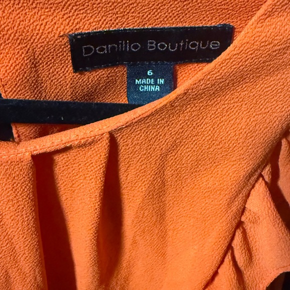 Dorothy Perkins Orange Asymmetrical Dress - Picture 2 of 2